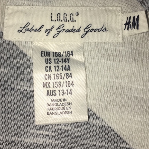 L.O.G.G. Blue/White Striped Shirt (H&M) - Picture 5 of 5